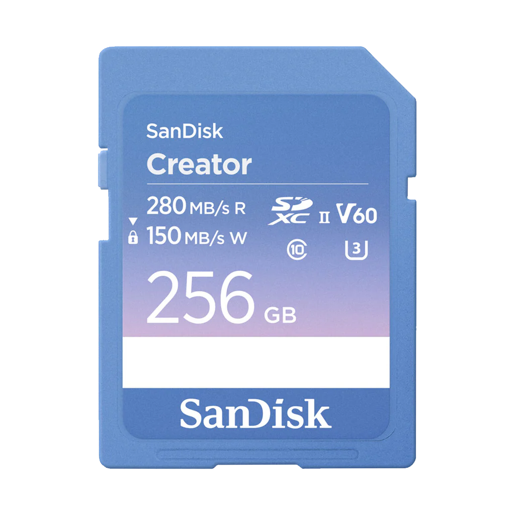 SanDisk 256GB Creator Series UHS-II SDXC Memory Card