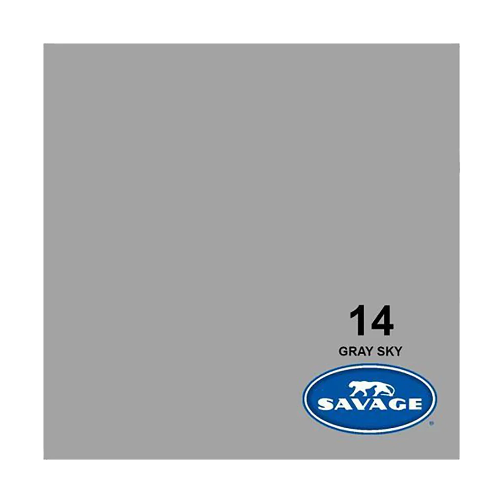 Savage Background Paper Gray Sky 14 (2.72m x 11m)