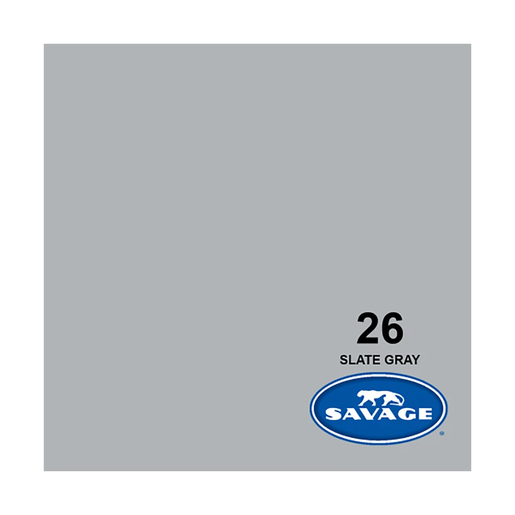 Savage Background Paper Slate Gray 26 (1.35m x 11m)