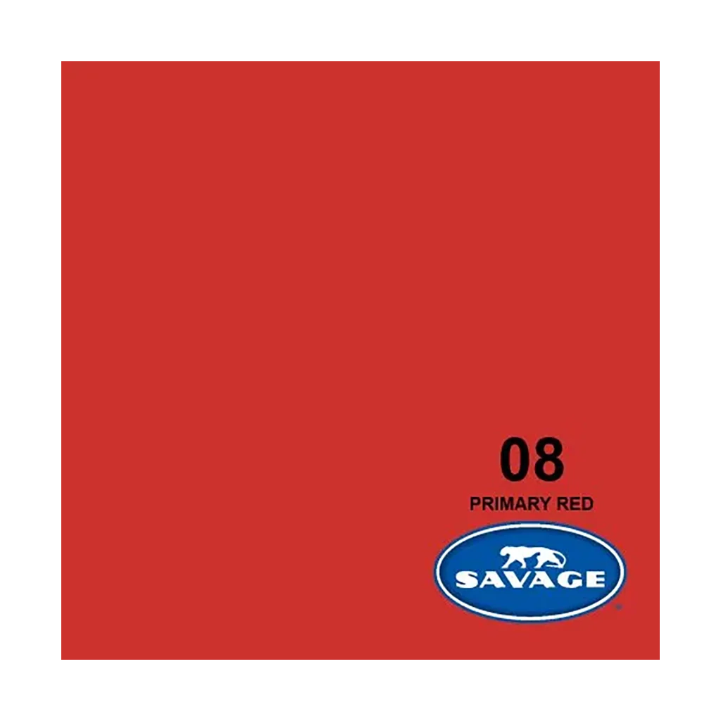Savage Background Paper Primary Red 08 (2.18m x 11m)