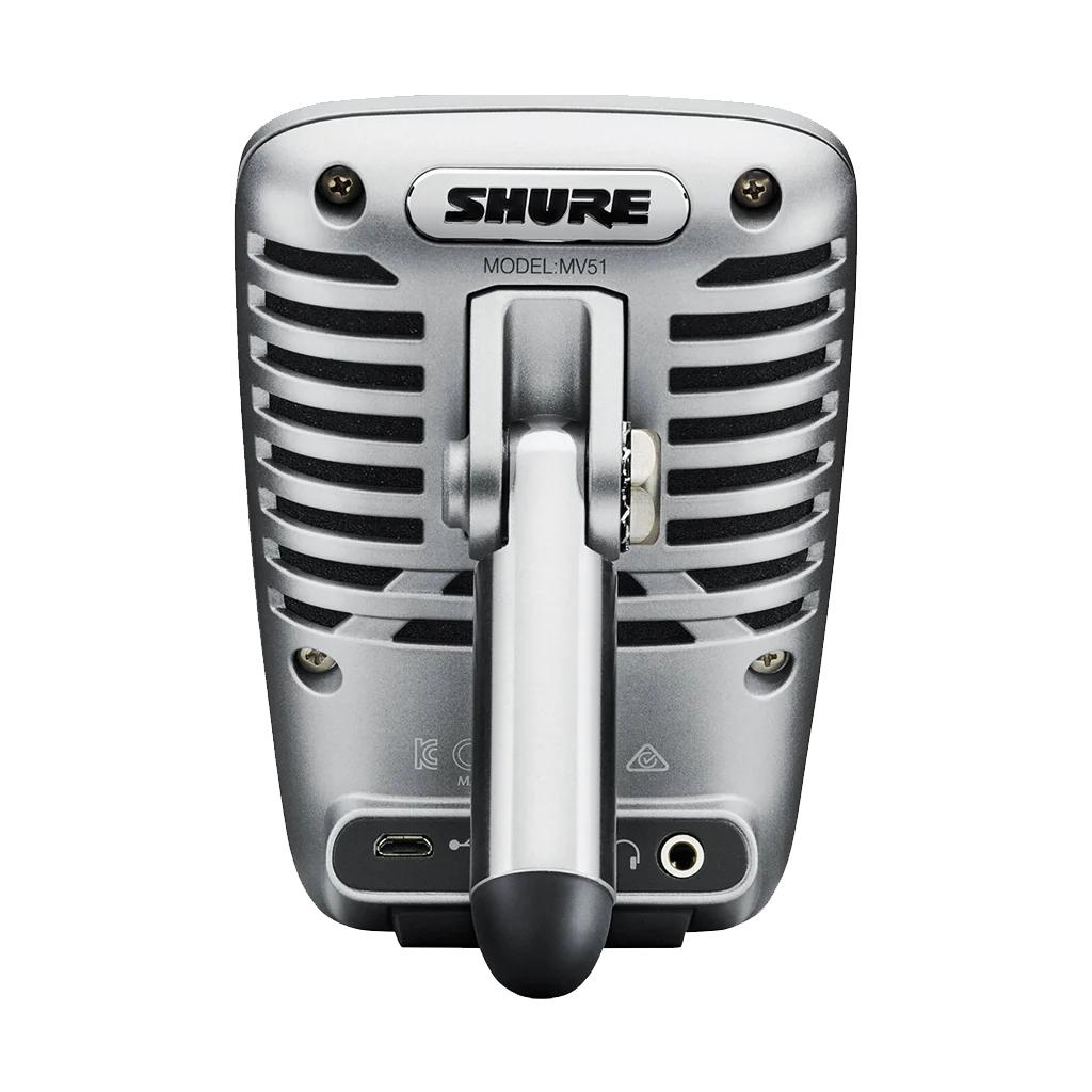 Shure MOTIV MV51 Large-Diaphragm Cardioid USB Microphone for Computers and iOS Devices - Image 2