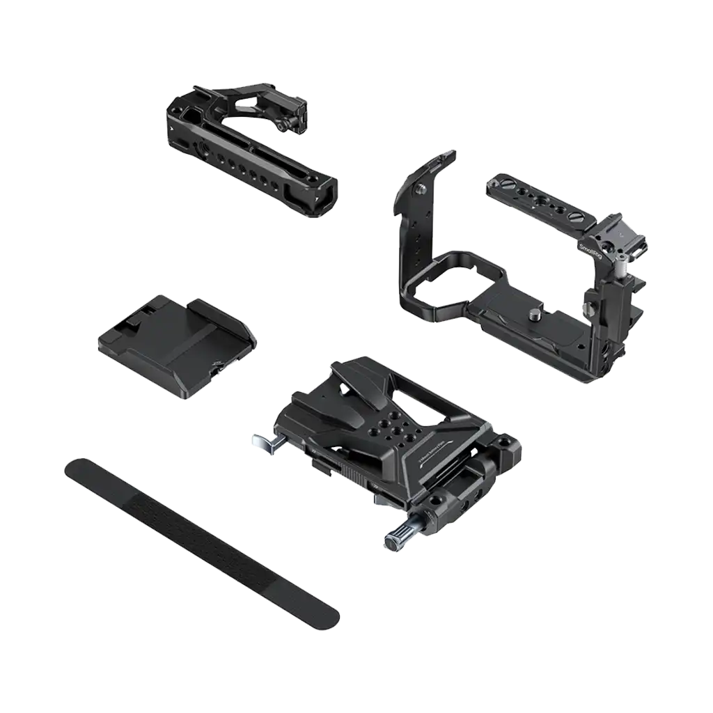 SmallRig 4183B Camera Cage Kit with V-Lock Battery Plate and Top Handle for Sony FX30/FX3 - Image 2