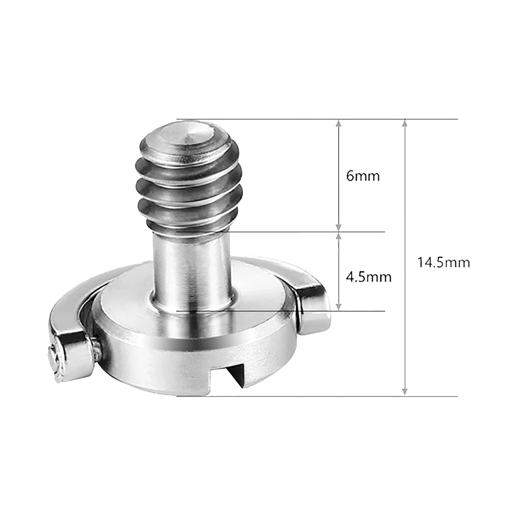SmallRig 838 Quick Release Camera Screw with D-Ring (1/4"-20, Pair) - Image 2