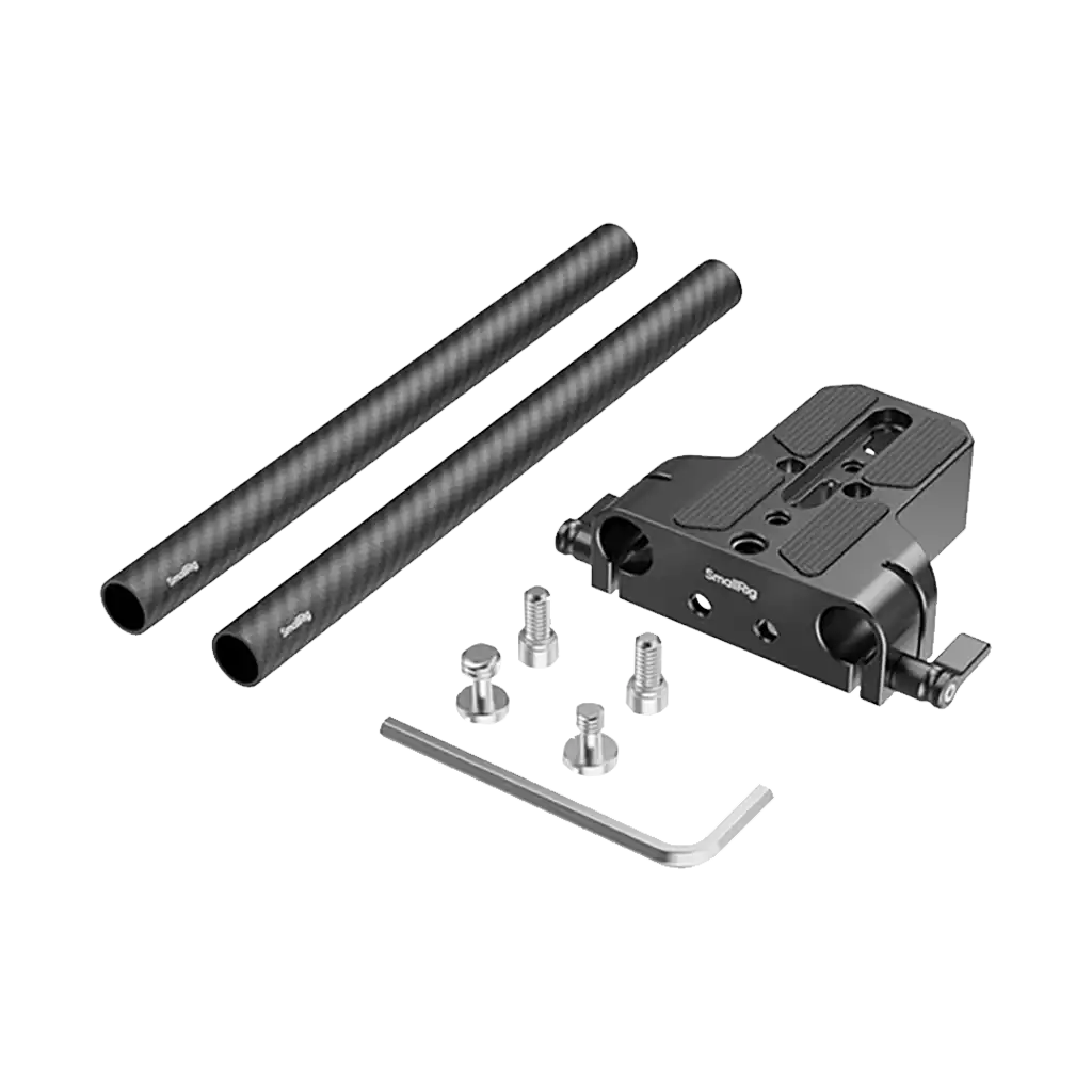 SmallRig Bottom Mount Plate with Dual 15mm Rod Clamp - Image 2