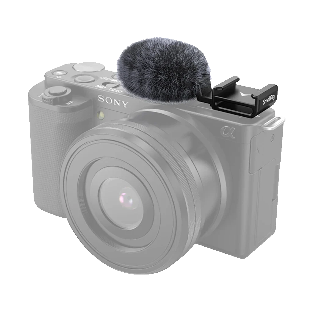 SmallRig Cold Shoe Adapter with Windshield for Sony ZV Series Cameras - Image 2