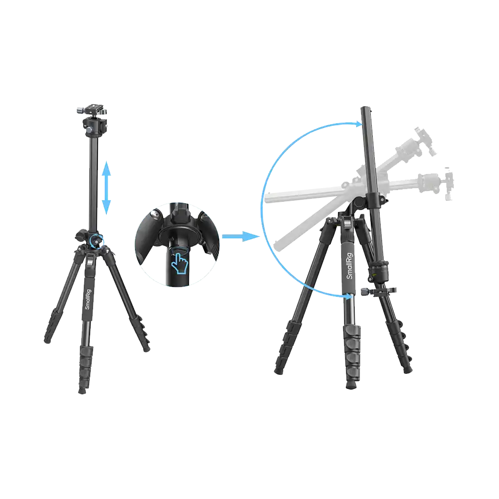 SmallRig CT25 Professional Overhead Aluminum Alloy Tripod - Image 2