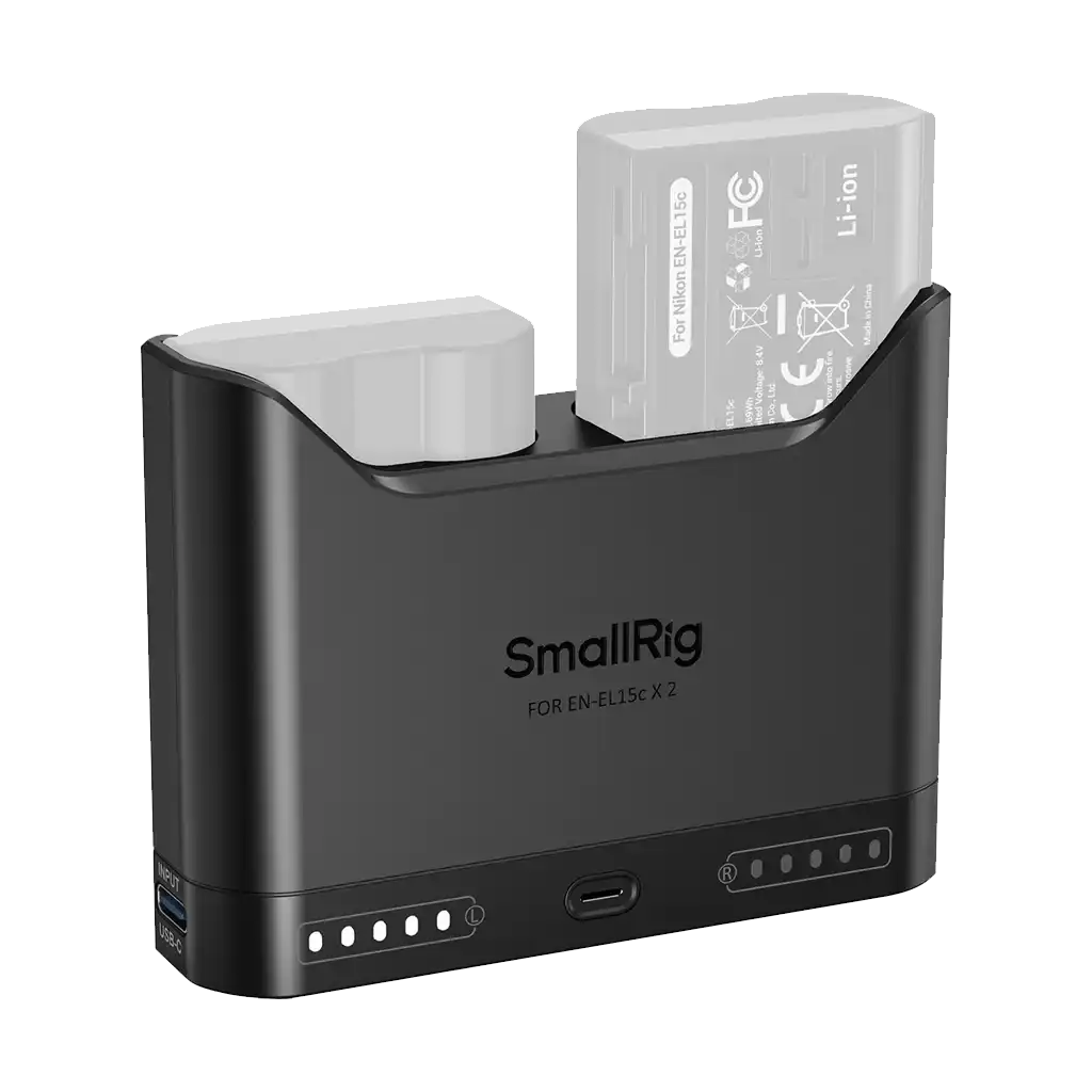 SmallRig EN-EL15c Camera Battery Double Bay Charger - Image 2