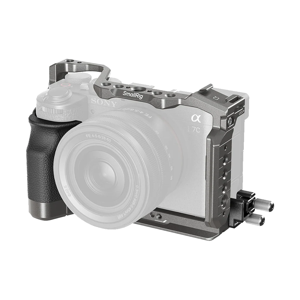 SmallRig HawkLock Quick Release Cage Kit with Silicone Handle for Sony a7C II and a7CR