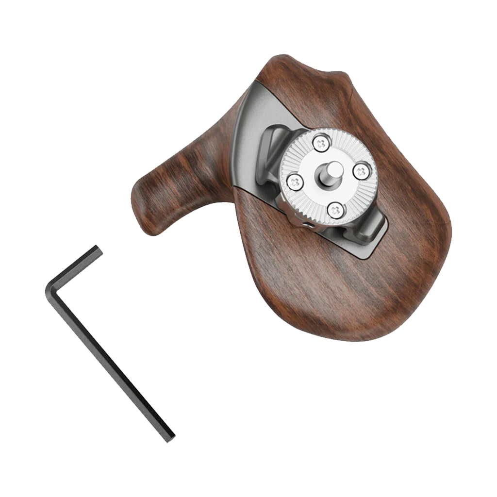 SmallRig ImageGrip Rotating Wooden Handle with ARRI-Style Rosette (Left Side) - Image 3