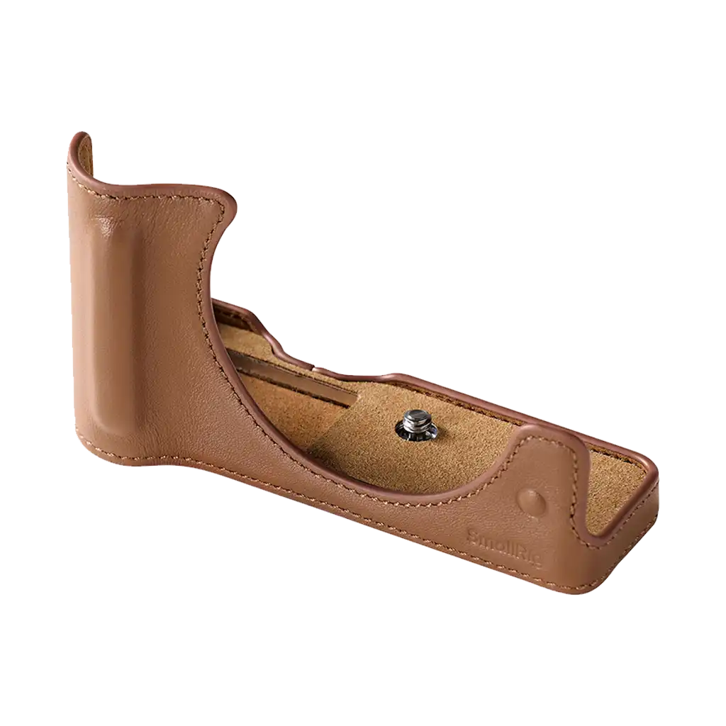 SmallRig Leather Half Case for Canon EOS R50 V (Brown) - Image 2