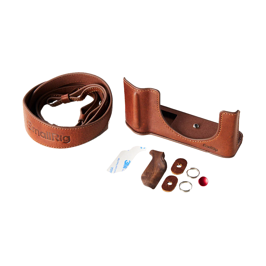SmallRig Leather Half Case Kit for Fujifilm GFX100RF (Brown) - Image 2