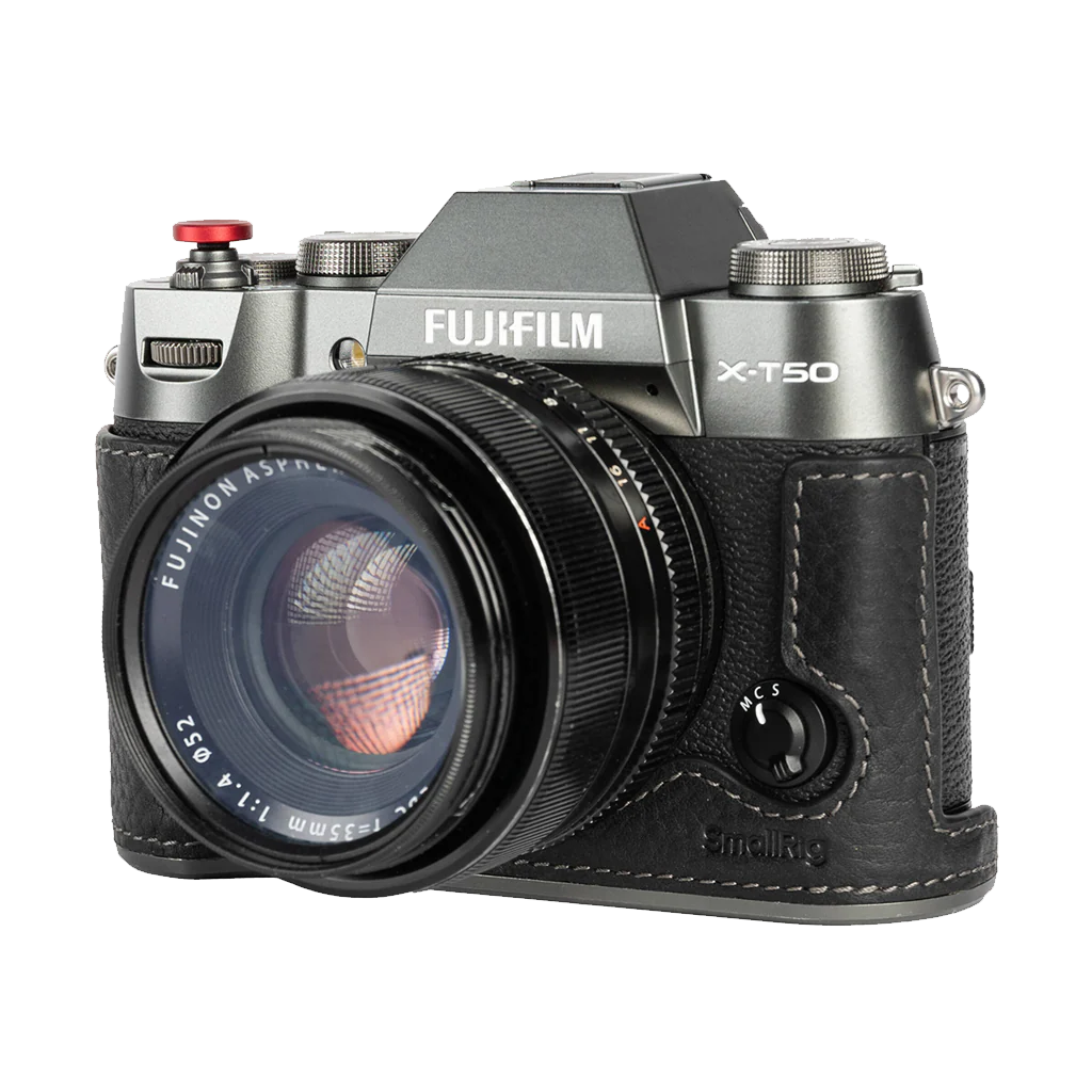 SmallRig Leather Half Case Kit for Fujifilm X-T50 (Black) - Image 2