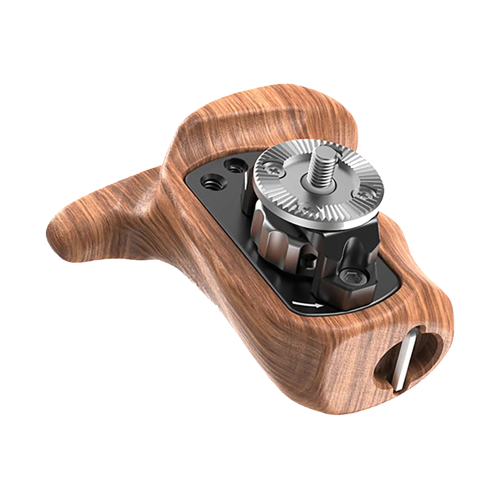 SmallRig Left-Side Wooden Grip with ARRI Rosette - Image 2