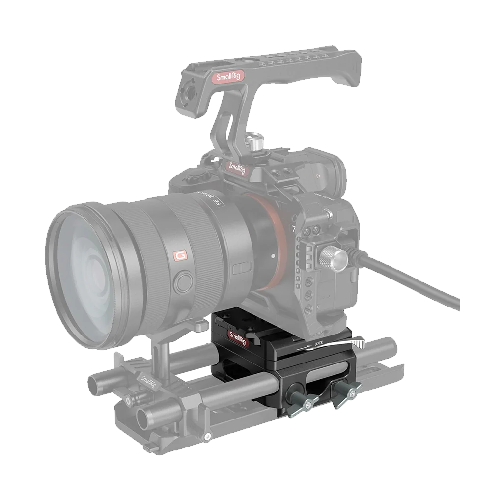 SmallRig Lightweight Magnesium Alloy Baseplate with Dual 15mm LWS Rod Clamp - Image 2
