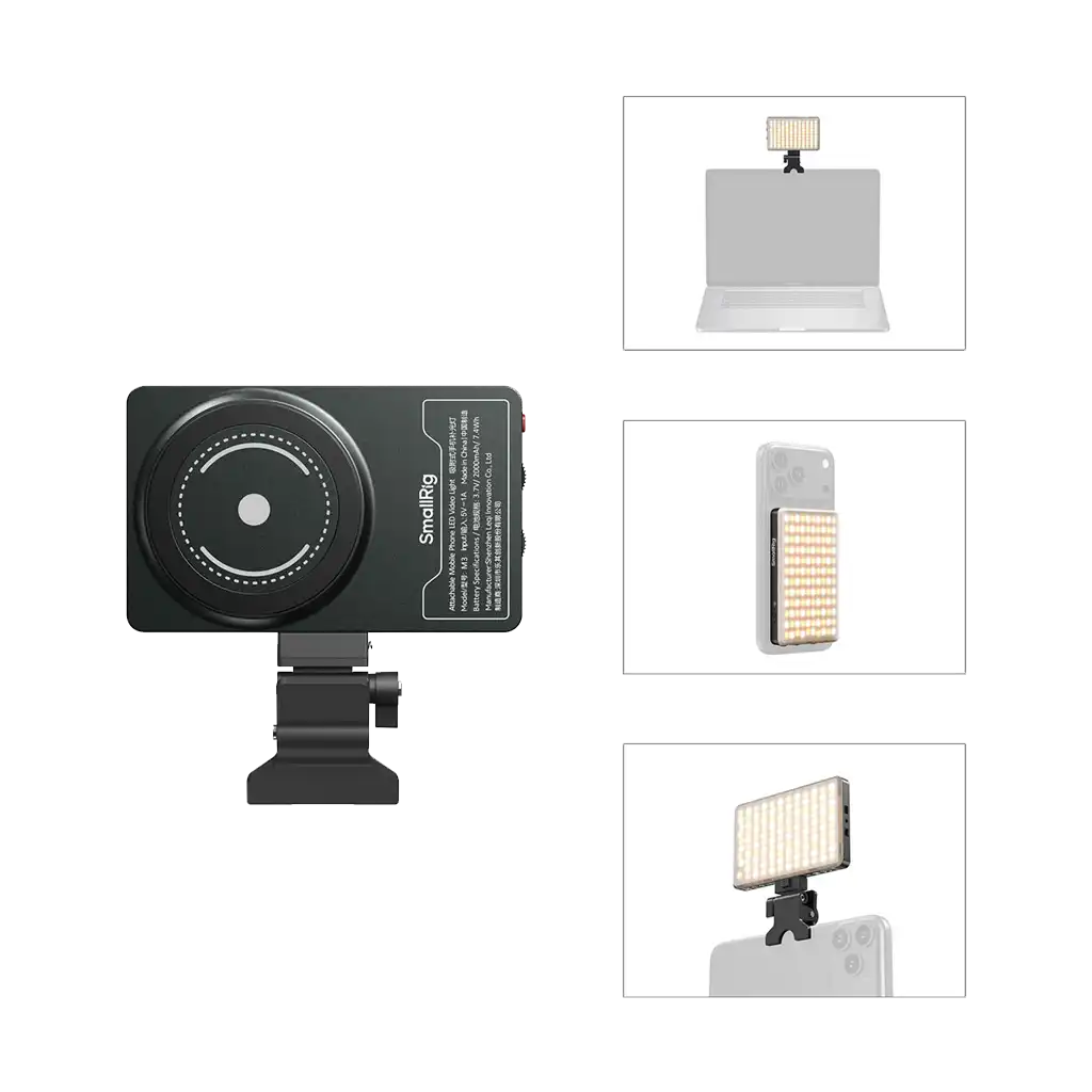SmallRig M3 Bi-Color LED Video Light Mobile Phones (Ink Blue) - Image 3