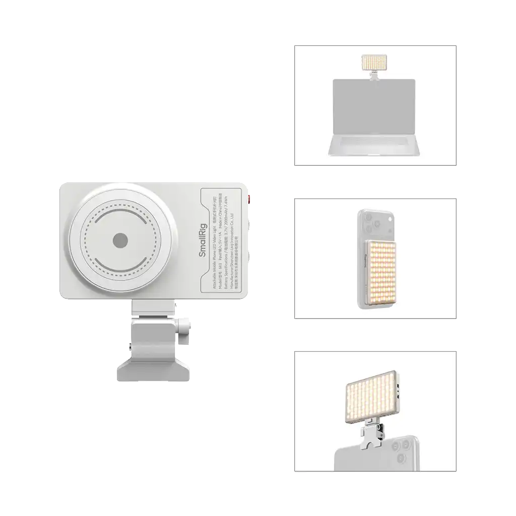 SmallRig M3 Bi-Color LED Video Light Mobile Phones (White) - Image 3
