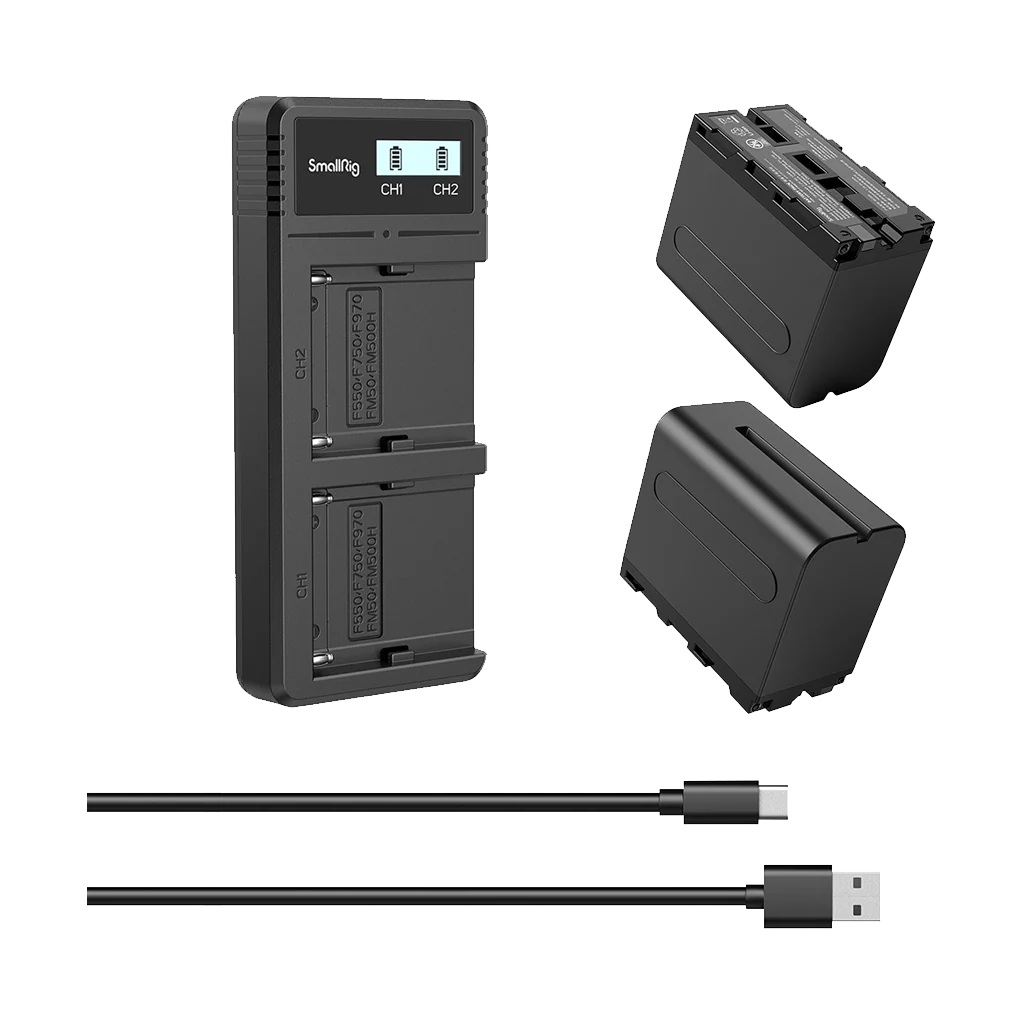 SmallRig NP-F970 Dual-Battery and Charger Kit
