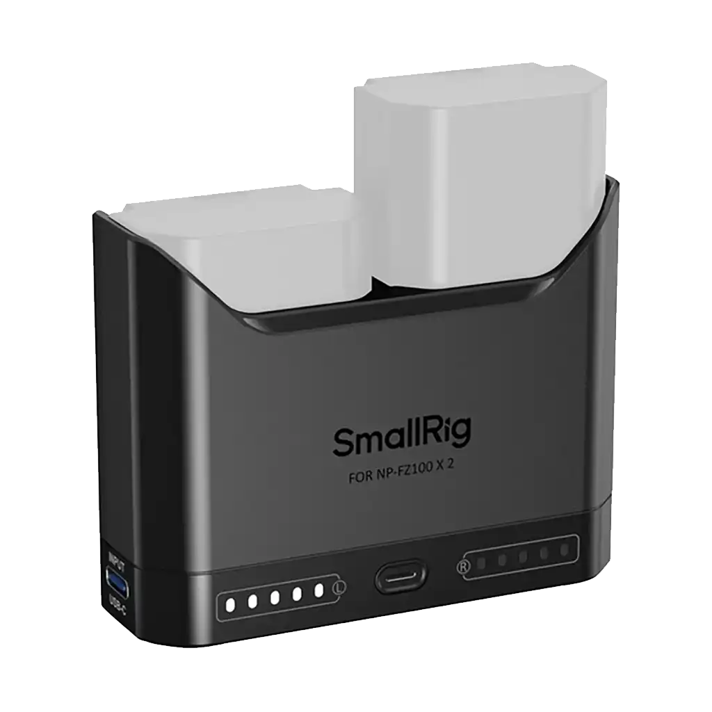 SmallRig NP-FZ100 Camera Battery Double Bay Charger - Image 2