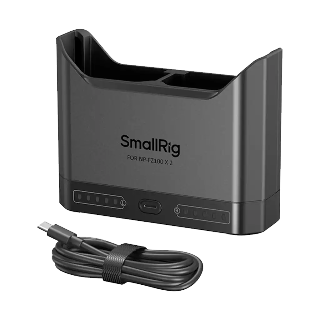 SmallRig NP-FZ100 Camera Battery Double Bay Charger - Image 3
