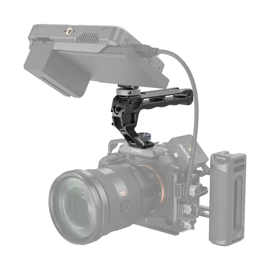 SmallRig Top Handle with Monitor Support Kit (Shoe Adapter) - Image 2