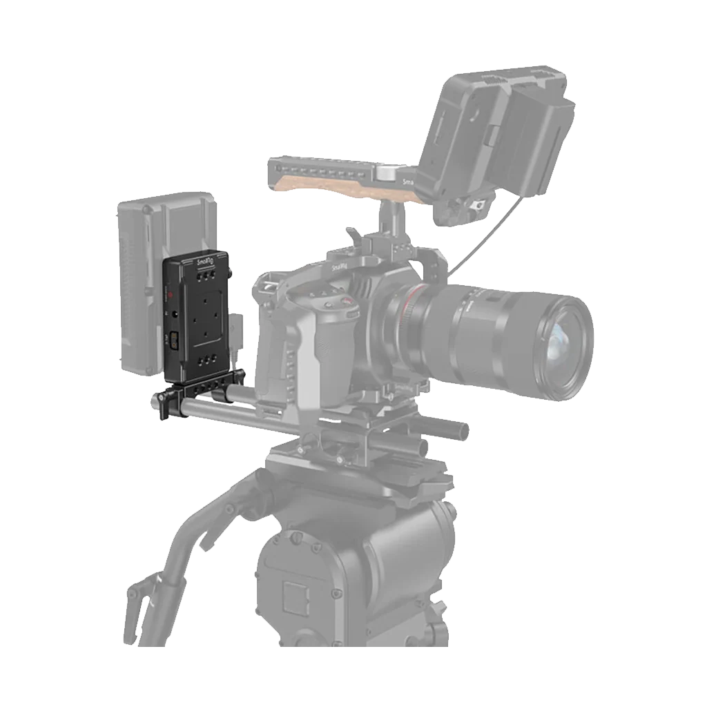 SmallRig V-Mount Battery Adapter Plate with Dual-Rod Clamp - Image 3