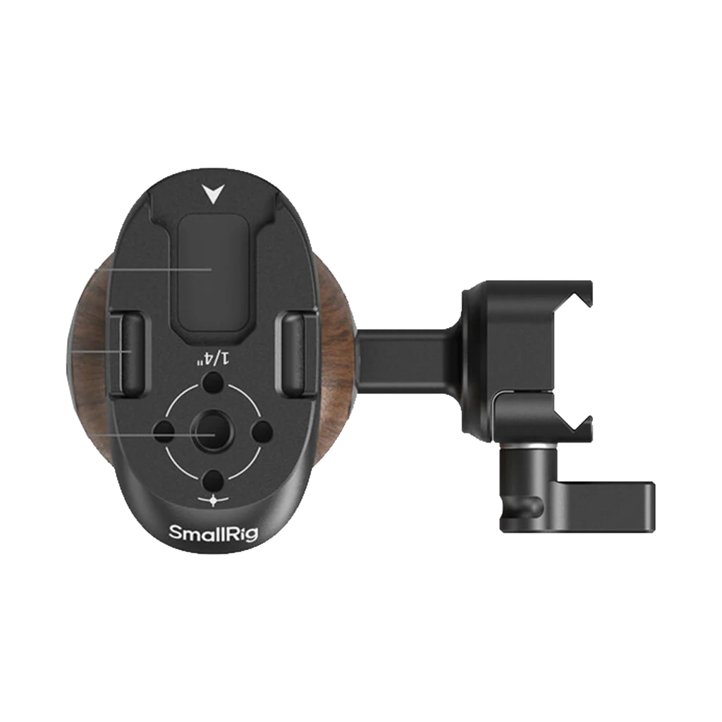 SmallRig Wooden Side Handle with NATO Clamp - Image 3