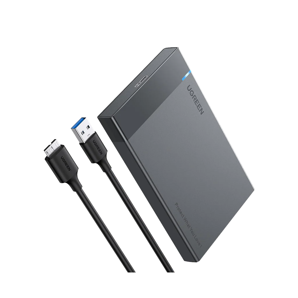 UGREEN 2.5” SATA Hard Drive USB 3.0 Enclosure, UASP, 6Gbps