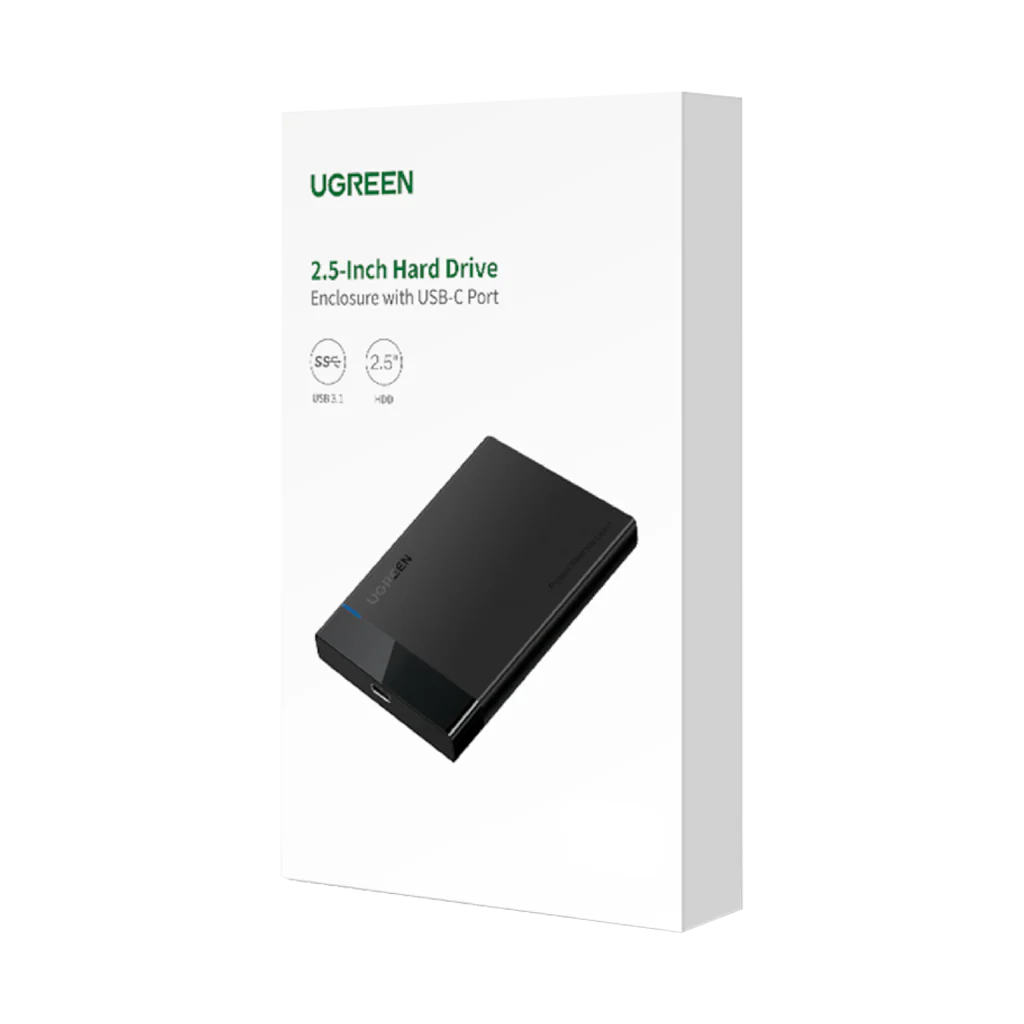UGREEN 2.5” SATA Hard Drive USB 3.0 Enclosure, UASP, 6Gbps - Image 4
