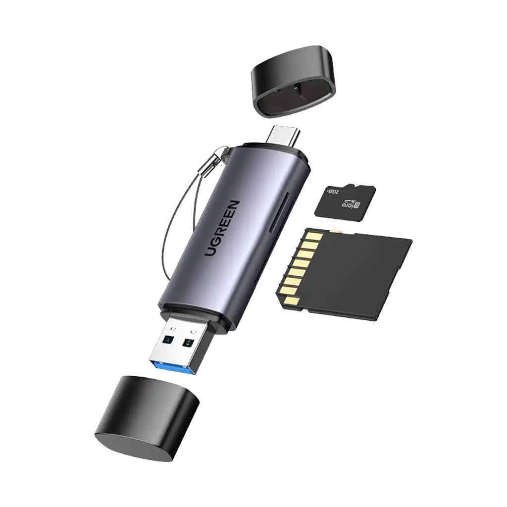 UGREEN CM185-50706 2-in-1 OTG Card Reader | Type-C | USB-A - Image 2