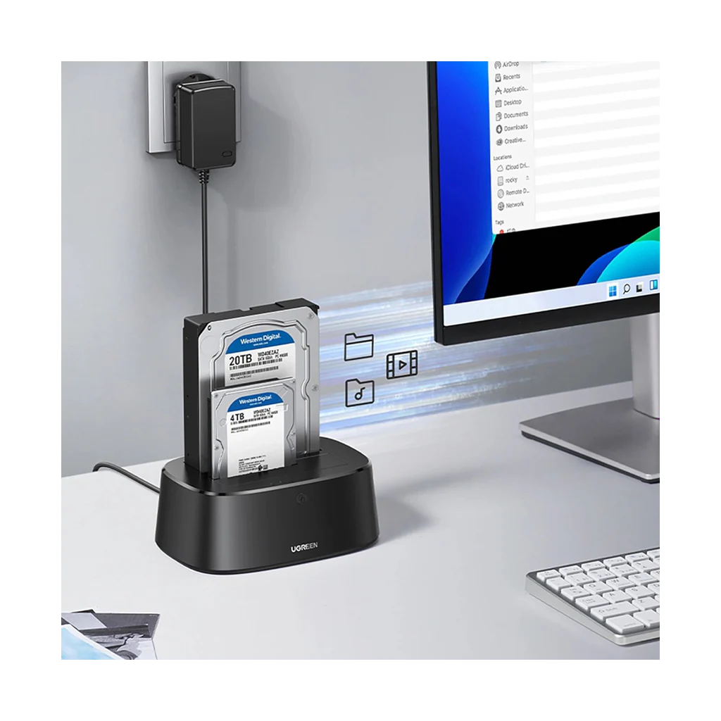 UGREEN CM198 3.5/2.5" SATA HDD/SDD USB3.0 Docking Station - Image 2