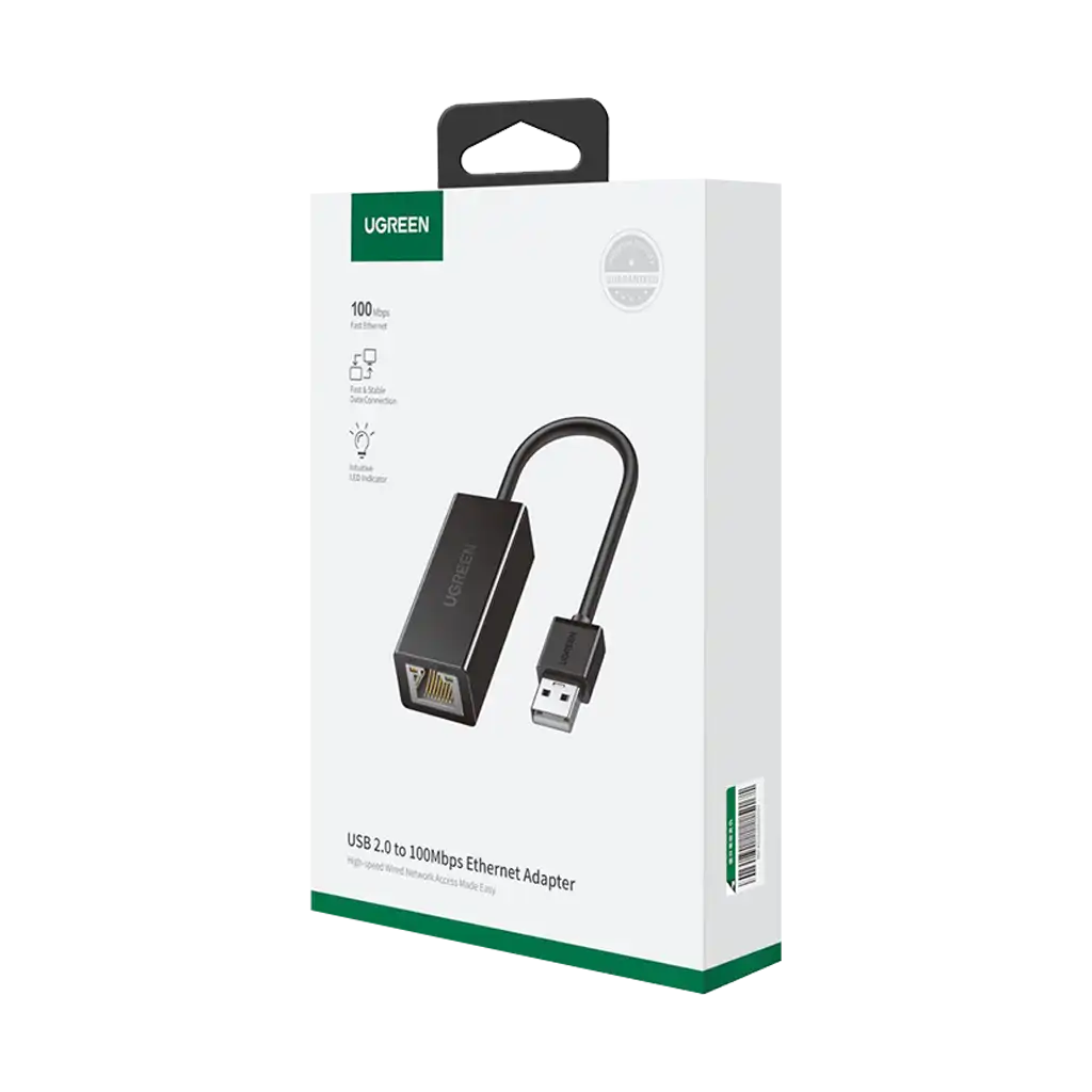 UGREEN CR110 Ethernet Adapter | USB 2.0 to RJ45 - Image 4
