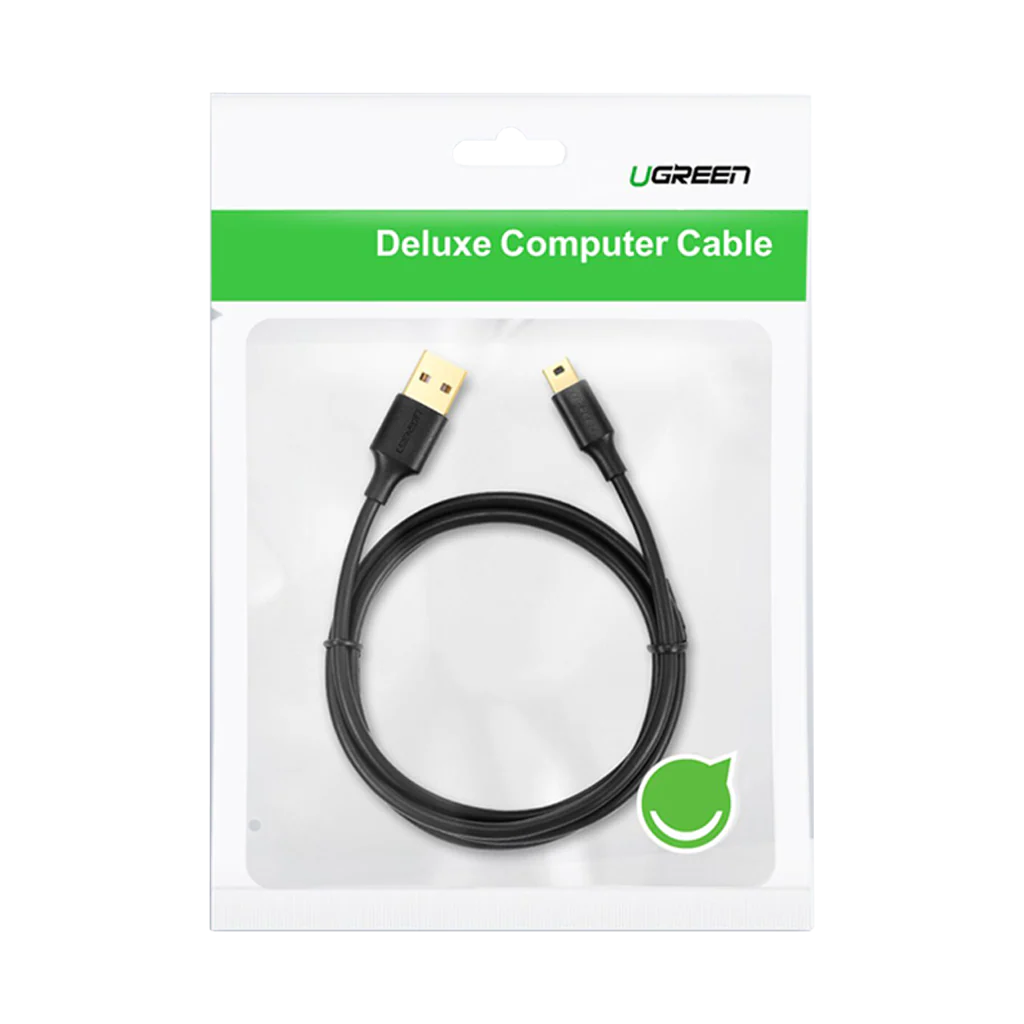 UGREEN US132 USB to Mini USB 2.0, 450Mbps SuperSpeed Cable - 1m - Image 4
