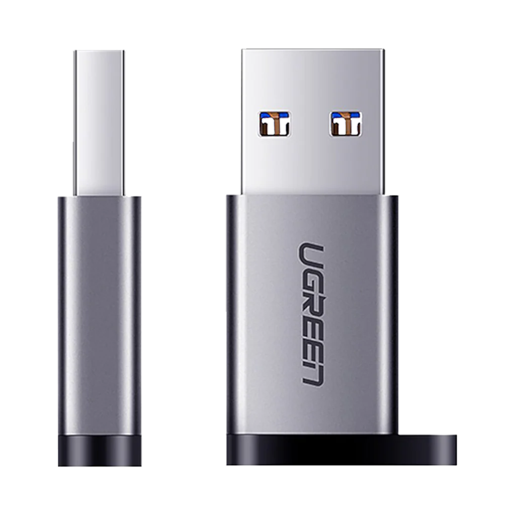 UGREEN USB 3.0 Male to Type-C 3.1 Female Adapter, Data Transfer and Charging - Image 2