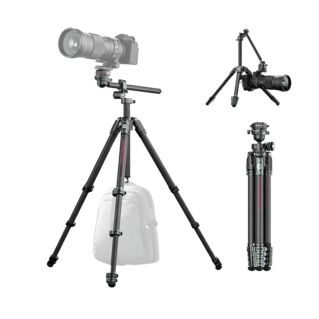 Ulanzi JJ05 GlideGo Carbon Fibre Travel Tripod - Image 3