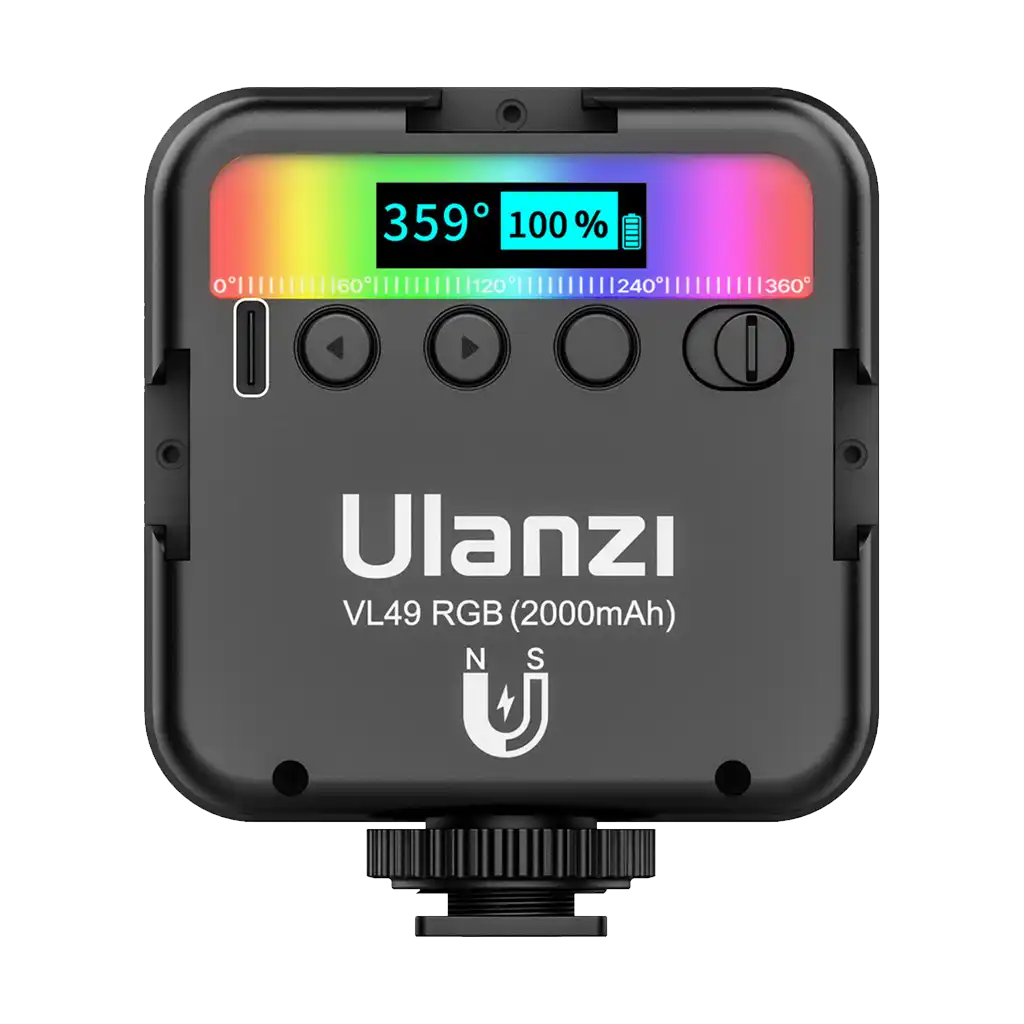 Ulanzi VL-49 Rechargeable Mini RGB Light - Image 2