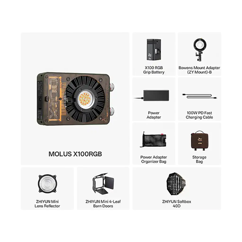 Zhiyun MOLUS X100 RGB Pro Pocket Light - Image 4