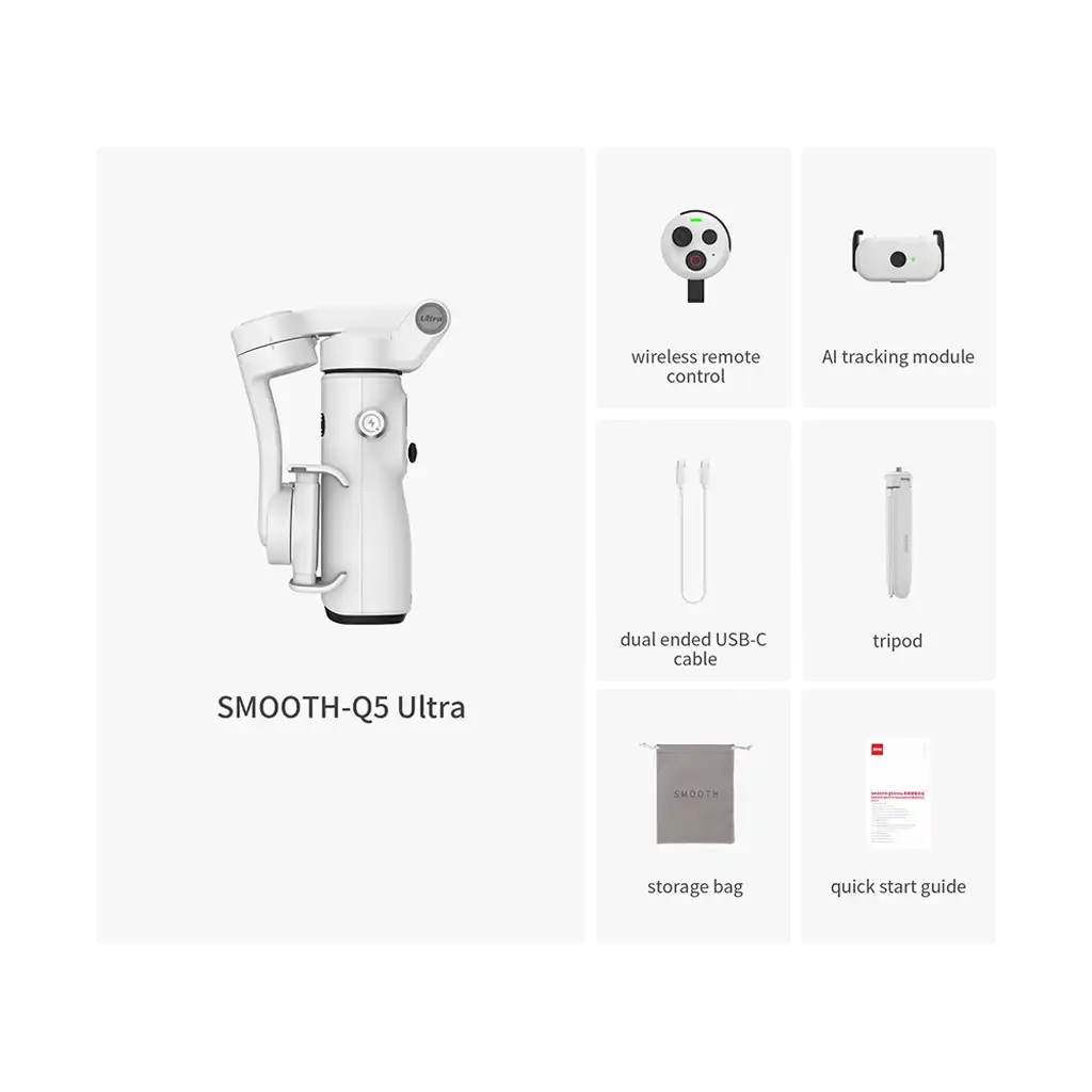 Zhiyun SMOOTH-Q5 Ultra Smartphone Stabiliser Combo Kit - Image 4